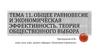Общее равновесие и экономическая эффективность. Теория общественного выбора