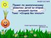 Огород без хлопот. Проект по экологическому развитию детей во второй младшей группе