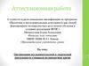 Аттестационная работа. Организация исследовательской и творческой деятельности учащихся во внеурочное время