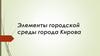 Элементы городской среды города Кирова