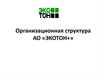 Организационная структура АО «ЭКОТОН