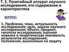 Понятийный аппарат научного исследования, его содержание и характеристика