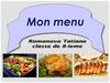 Mon menu