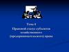 Правовой статус субъектов хозяйственного (предпринимательского) права. Тема 4