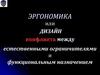 Эргономика, или дизайн конфликта между естественными ограничителями и функциональным назначением. Лекция 2