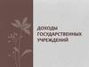 Доходы государственных учреждений