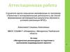 Проектная и исследовательская деятельность в условиях реализации ФГОС. Аттестационная работа