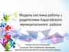 Модель системы работы с родителями