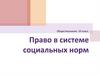 Право в системе социальных норм. 10 класс