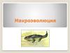 Макроэволюция. Определение понятиям