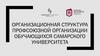 Организационная структура профсоюзной организации обучающихся самарского университета