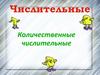 Числительные. Количественные числительные