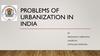Problems of urbanization in india