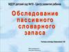 Обследование пассивного словаря