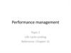 Performance management. Life cycle costing. (Topic 2)