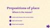 Prepositions of place