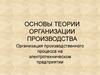 Организация производственного процесса на электротехническом предприятии