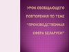 Производственная сфера Беларуси