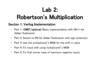 Robertson's multiplication