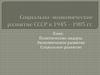 Социально-экономическое развитие СССР в 1945 – 1985 годах