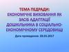 Економічне виховання, як засіб адаптації дошкільника в соціально-економічному середовищі