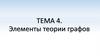 Элементы теории графов