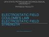 Electric charge and electric field