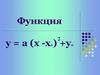 Функция у = а (х -x0) +y0