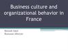 Business culture and organizational behavior in France