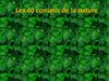 Les 40 conseils de la nature