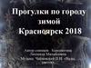 Прогулки по городу зимой. Красноярск 2018