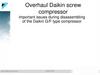Overhaul Daikin screw compressor