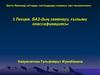 БАЗ-дың заманауи, ғылыми классификациясы. 3 Лекция