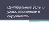 Центральные углы и углы, вписанные в окружность