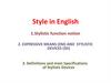 Style in English