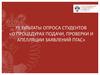 Результаты опроса студентов о процедурах подачи, проверки и апелляции заявлений ПГАС