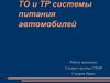 Техническое обслуживание и текущий ремонт системы питания автомобилей