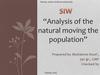 Analisis of the natural moving the population