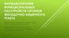 Фармакотерапия функциональных расстройств органов желудочно-кишечного тракта