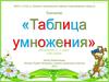 Тренажёр «Таблица умножения»