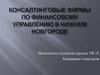 Консалтинговые фирмы по финансовому управлению в Нижнем новгороде