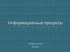 Информационные процессы. 8 класс