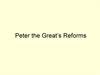 Peter the Great’s Reforms