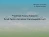 System i struktura finansów publicznych