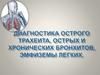 Диагностика острого трахеита, острых и хронических бронхитов, эмфиземы легких