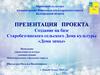 Создание на базе Старобезгинского сельского Дома культуры «Дома зимы». Проект