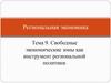 Свободные экономические зоны как инструмент региональной политики. (Тема 9)