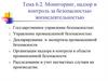 Мониторинг, надзор и контроль за безопасностью жизнедеятельности