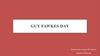 Guy Fawkes Day