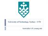 University of Technology, Sydney - UTS. Applying for an Australian student visa - commencing students